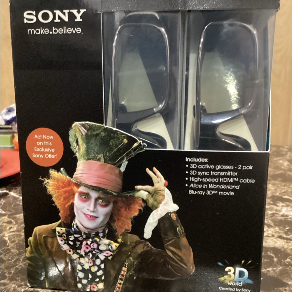 Sony Black 3D Active Glasses Duo